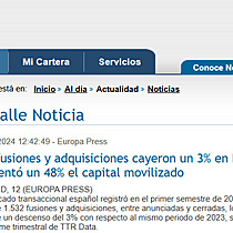 Las fusiones y adquisiciones cayeron un 3% en Espaa hasta junio, pero aument un 48% el capital movilizado